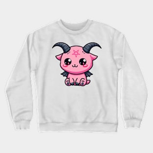 Cute pastel goth Baphomet by Strange Dollz Boudoir Crewneck Sweatshirt